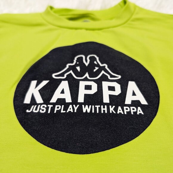 Kappa Unisex Crew Neck Light Green Pullover Loopknit with logo Sweatshirt NWOT - Picture 2 of 8